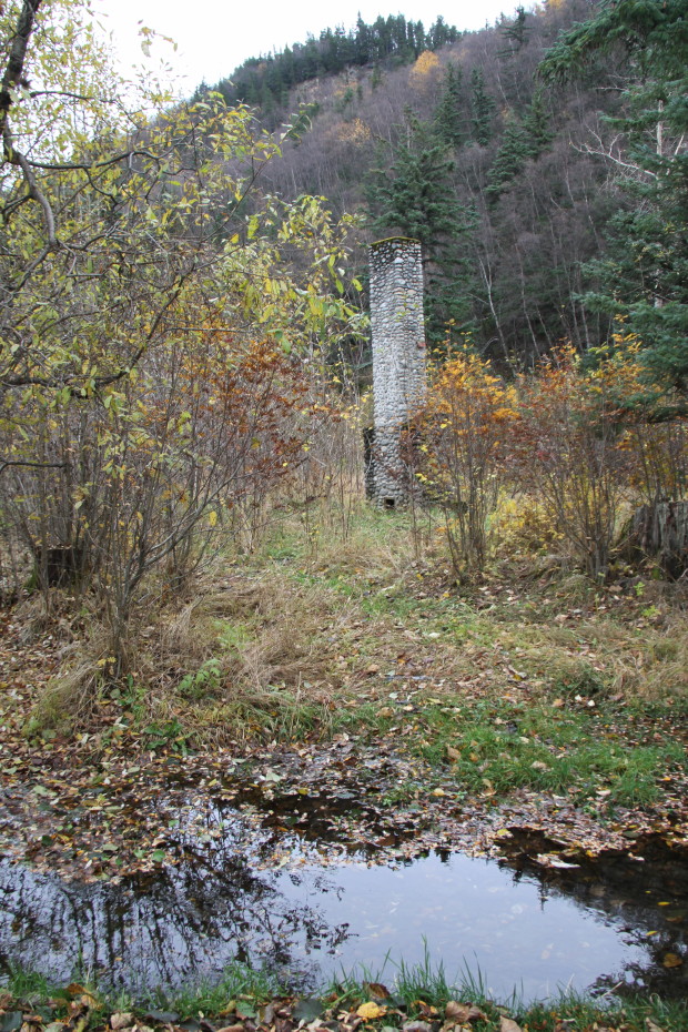 Ruins of the Pullen House hotel in Skagway, Alaska