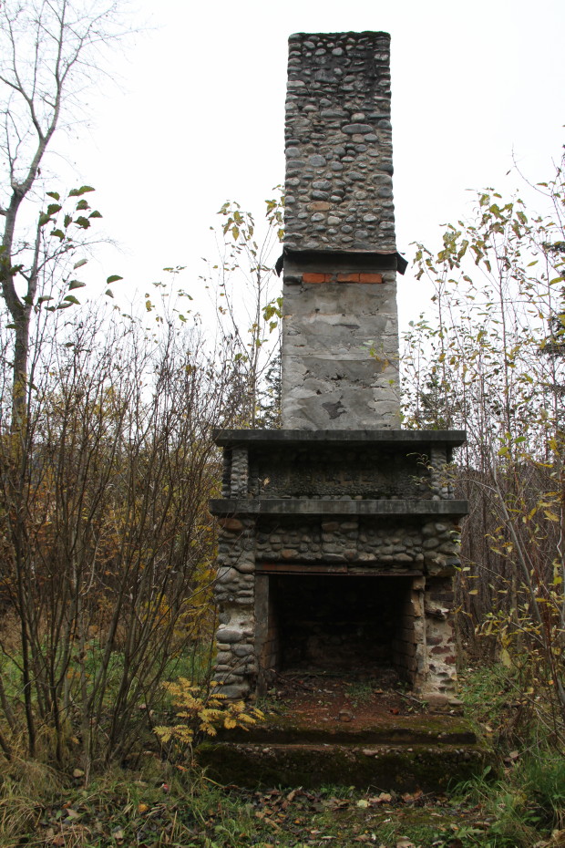 Ruins of the Pullen House hotel in Skagway, Alaska