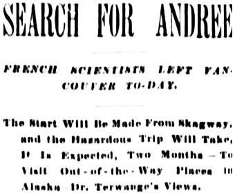 French expedition to the Klondike by land and balloon, 1898