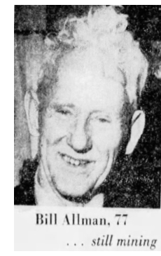 Bill Allman, 77 - still mining