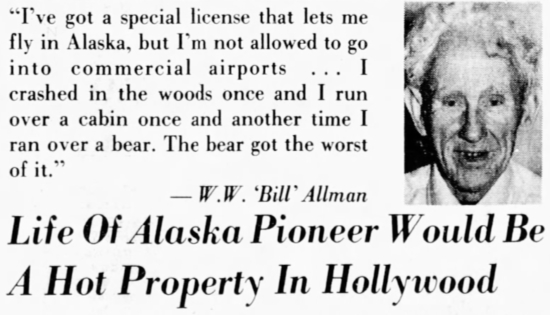 Headline: Life Of Alaska Pioneer Would Be A Hot Property In Hollywood, 1983