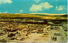 A 1960s view of downtown from the top of the clay cliffs.