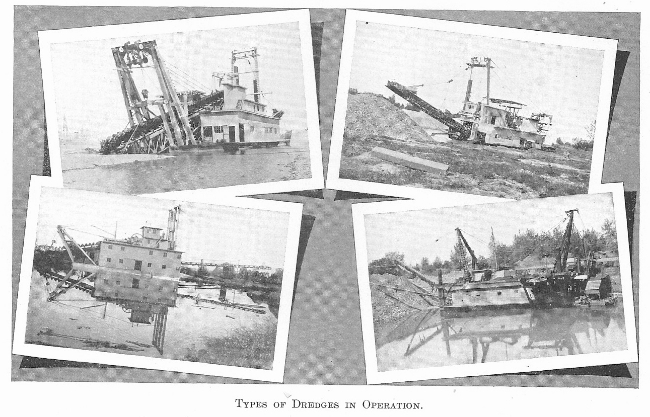 Types of Dredge in Operation, 1908