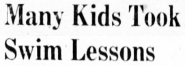 Many Kids Took Swim Lessons (1956)
