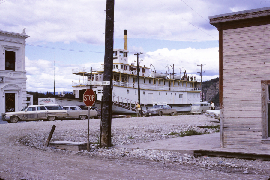 The sternwheeler Keno in Dawson. Photo shot in 1966 - digital image donated to ExploreNorth by Michael Drews in 2025.