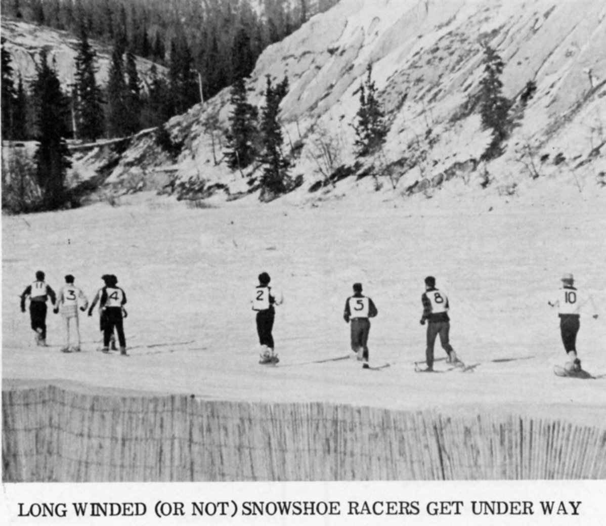 Snowshoe racers at Whitehorse, Yukon