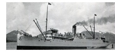 Steamship 'North Sea' at Skagway, 1943