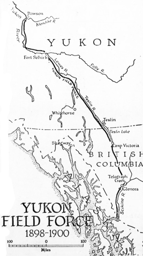 Yukon Field Force - BC-Yukon map