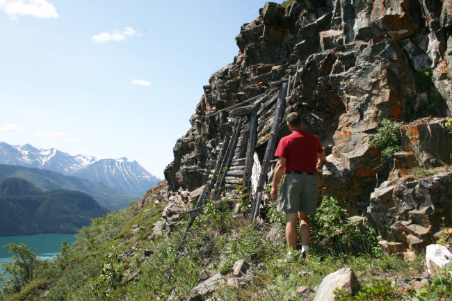 Venus Mines, Yukon. The original 1901 'cliff house'.