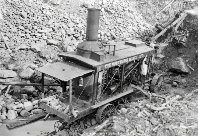 The Northern Mines Company's steasm shovel at work in 1905