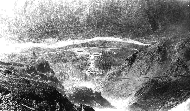 The Bonanza copper mine tramway at Kennecott, Alaska