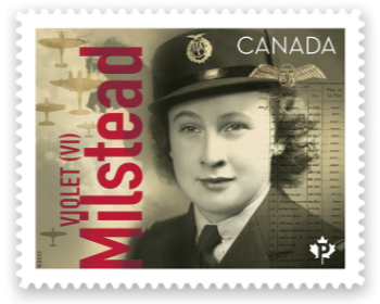 Violet (Vi) Milstead - Canadians in Flight stamps - October 17, 2022