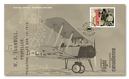 W. Rupert Turnbull and the variable pitch propeller - Canadians in Flight stamps - October 17, 2022