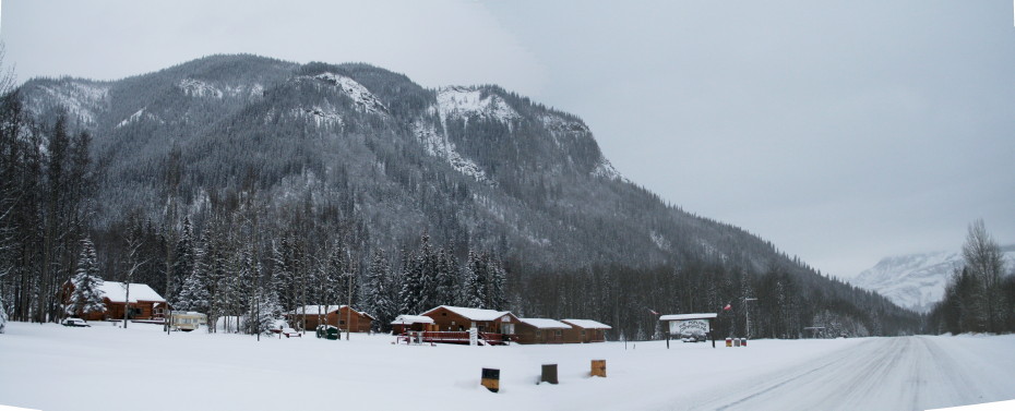 The Poplars Motel & RV Park on the Alaska Highway