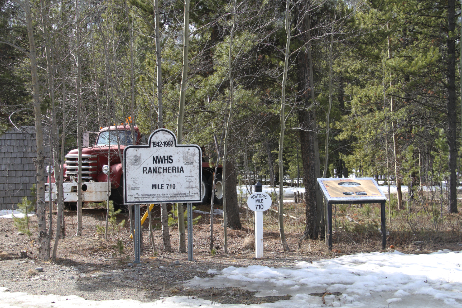 The historic site at Rancheria Lodge on the Alaska Highway, 2017