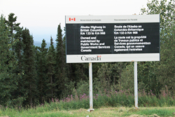 Most of the Alaska Highway in British Columbia is maintained by the federal government