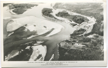 Alaska Highway postcard, 1943-44