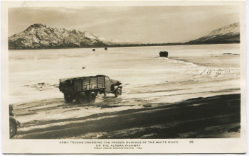 Alaska Highway postcard, 1943-44