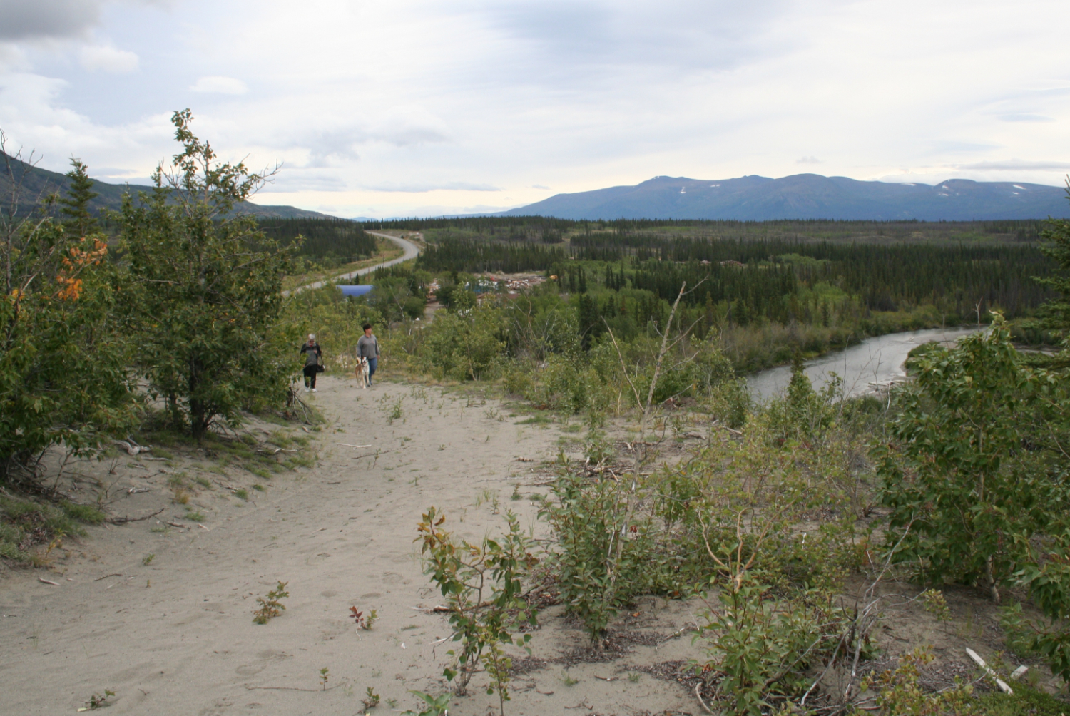 A section of the original Alaska Highway at Canyon Creek, Yukon