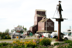 The Start of the Alaska Highway area at NAR Park in Dawson Creek, British Columbia
