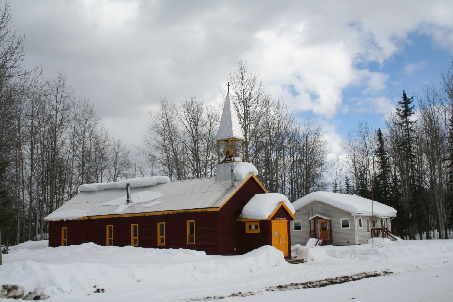 Holy Family Catholic Church at Lower Post, BC