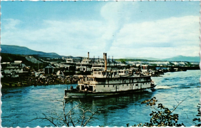 The SS Keno sails from Whitehorse on August 25, 1960.