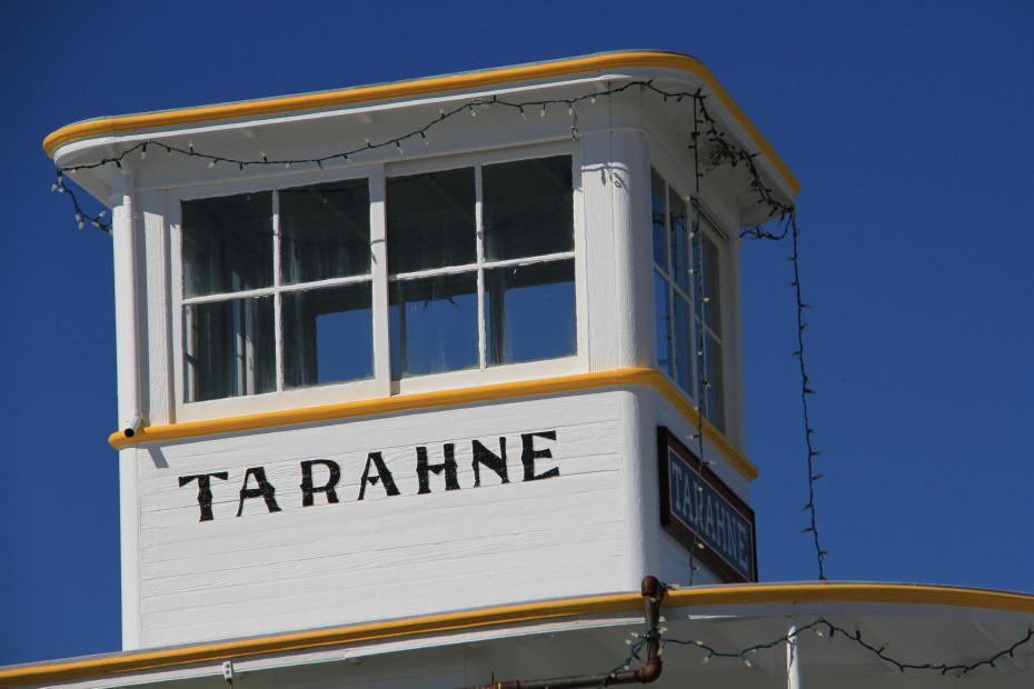 The historic Atlin Lake excursion boat 'Tarahne'
