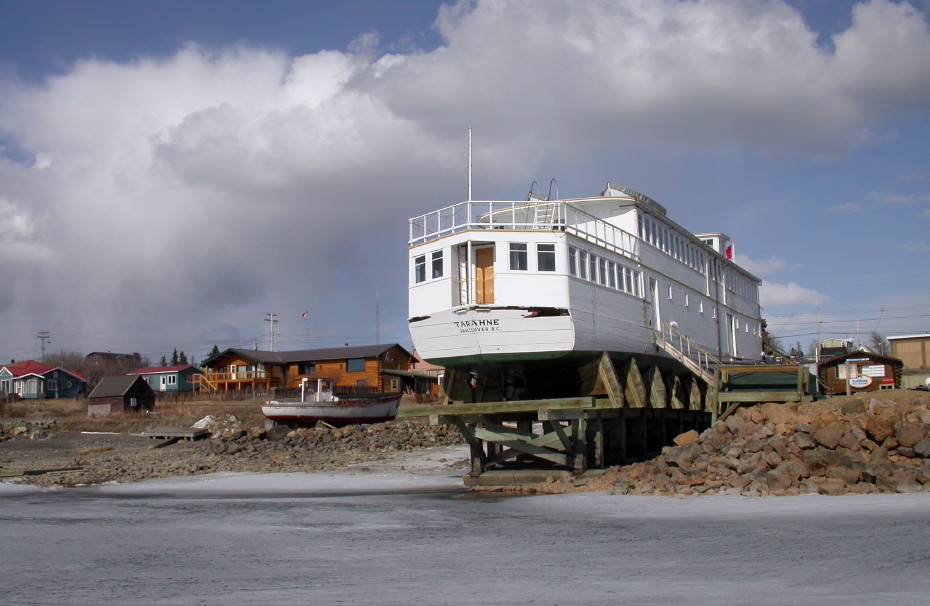 The historic Atlin Lake excursion boat 'Tarahne'