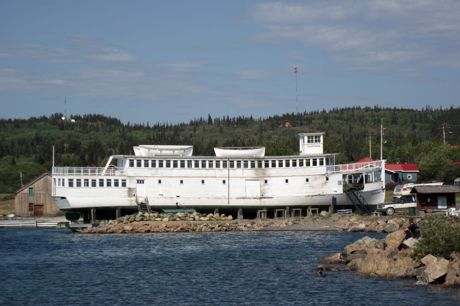 The historic Atlin Lake excursion boat 'Tarahne'