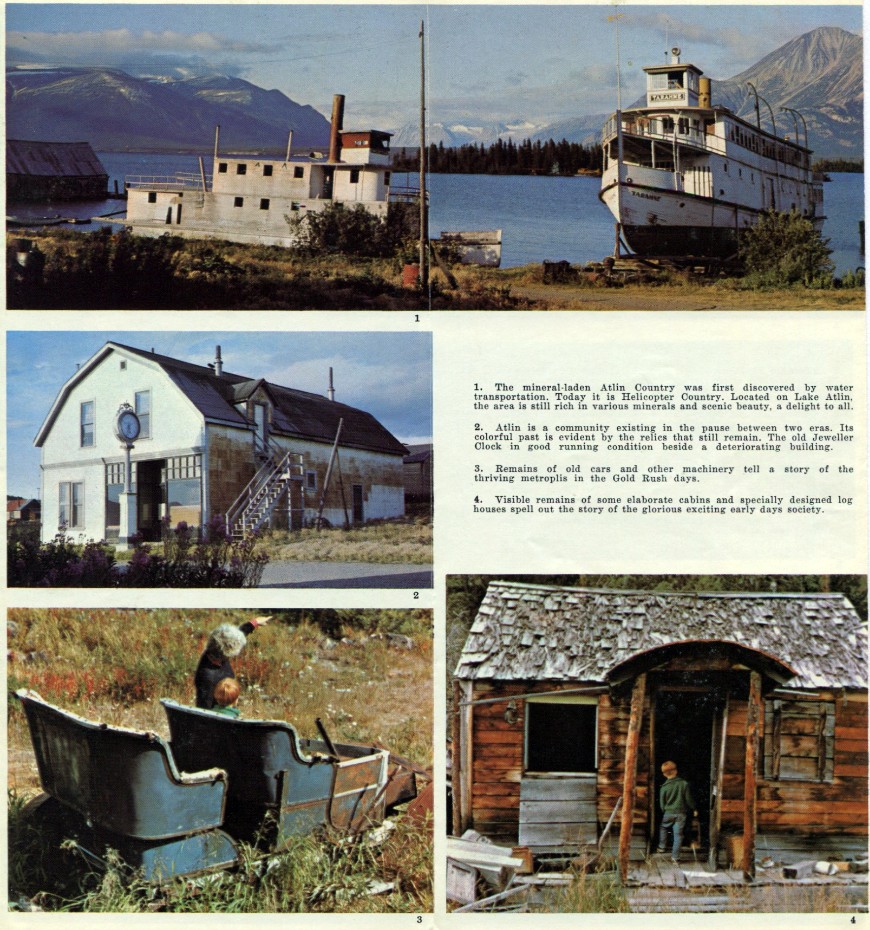 A 1966 tourism brochure showing the lake boats 'Scotia' and 'Tarahne'
