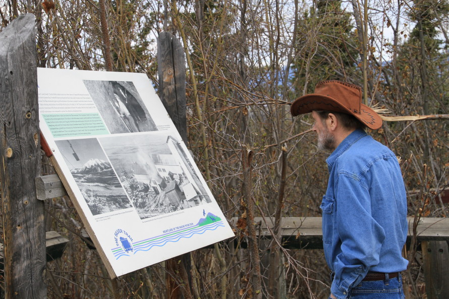 Interpretive sign at Elsa, Yukon