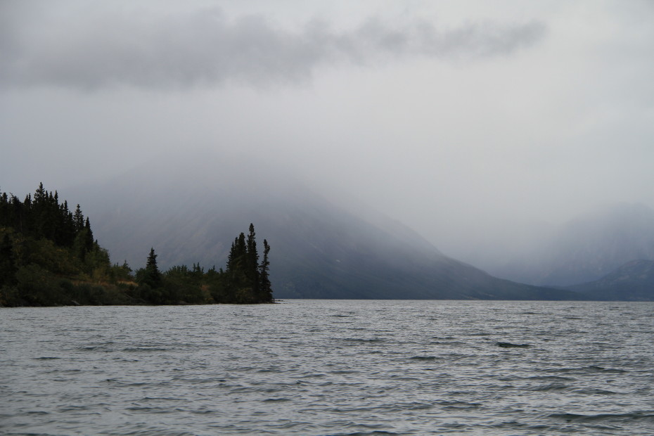 Rainstorm on Lake Bennett, Yukon