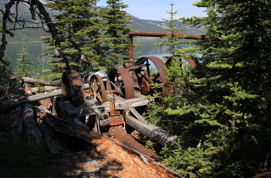 Historic power plant on Lake Bennett, Yukon
