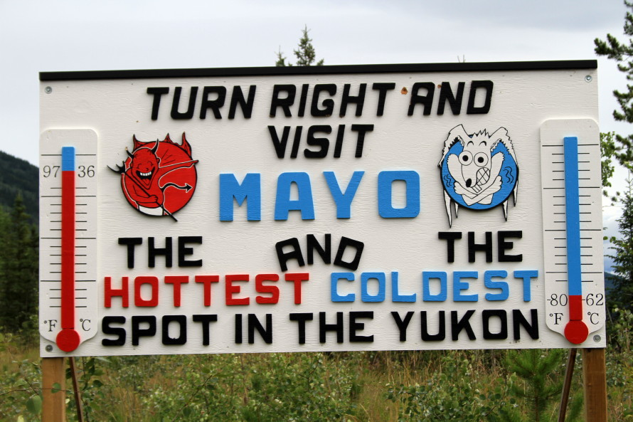 Mayo, the hottest and the coldest spot in the Yukon