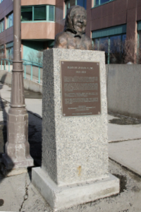Bronze bust of Edith Josie in Whitehorse, Yukon