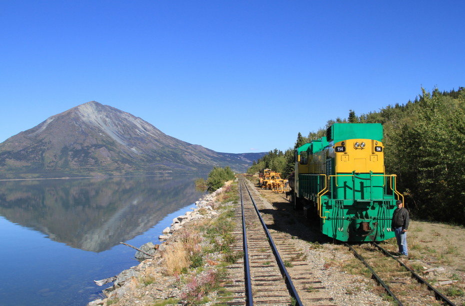 Watson Siding on the WP&YR, Lake Bennett, Yukon