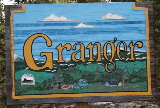 Granger community sign - Whitehorse, Yukon