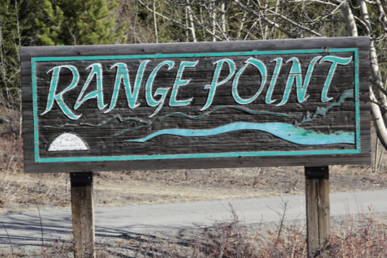 Range Point community sign - Whitehorse, Yukon