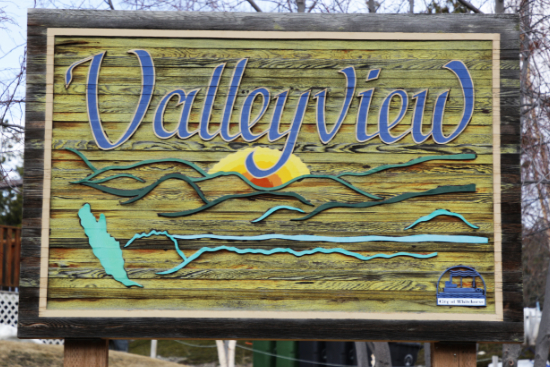 Valleyview community sign - Whitehorse, Yukon